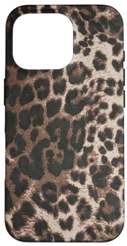 Hülle für iPhone 16 Pro Leopard Gepardenmuster Mädchen Damen