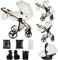 Junama Kinderwagen Diamond Fluo Individual 2in1 3in1 4in1 (16 - Weiß und Kupfer, 3in1 mit Autositz)
