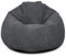 Extra Large Corduroy Ready Filled Adult Bean Bag - Lightweight Comfortable Beanbag Lounger Chair for All Ages - Recliner Breathable Fabric Gaming Seat for Bedroom Lounge (Charcoal Grey)