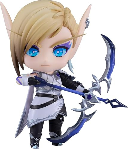 World of Warcraft Nendoroid Action Figure Alleria Windrunner 10 cm, Silber, Grün, Gold