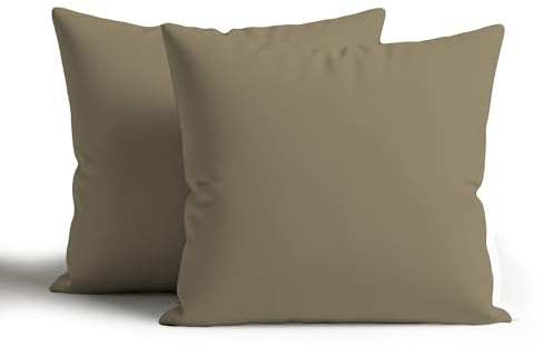 Home Sweet Home UK 100% Waterproof Outdoor Cushion Covers 45x45cm Set Of 2 With Invisible Zippered Outdoor Cushions Covers Waterproof 18x18 Cushion Cover For Living Room Garden Sofa Bedroom