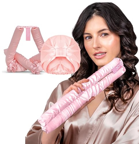 Glov Dream Curl Set - Satin Lockenwickler für natürliche, bouncy Locken ohne Hitze, ideal für lockige und wellige Haare, perfekt für die Anwendung über Nacht