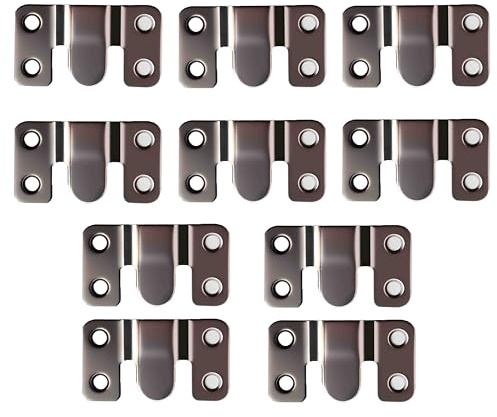 10 PCS Flush Concealed Mount Bracket Z Clips Heavy Duty Interlocking Buckles Hang Brackets Wall Mounting Brackets Picture Hangers Furniture Connector Hooks Headboard Fixings Sofa Photos Frames Mirrors
