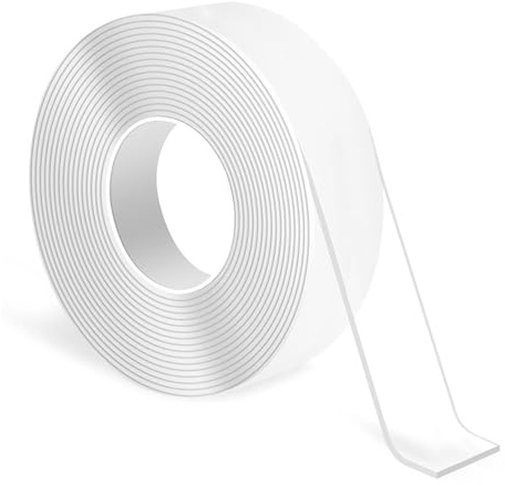 Doppelseitiges Klebeband，5m x 2cm x 2mm Extra Stark Transparent,Abnehmbar Spurlos Double Sided Tape, Mehrzweck