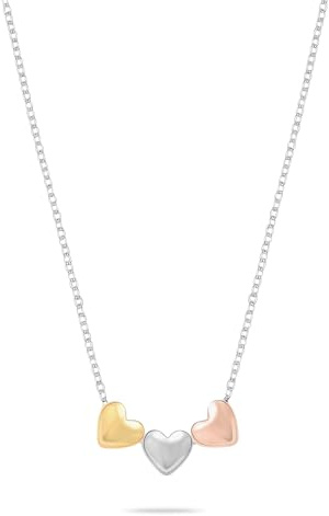 s.Oliver Necklace - Elegante Halskette aus poliertem Edelstahl - Silber - Ankerkette 40 cm - wasserfest & hautfreundlich