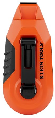 KLEIN TOOLS CHLK30S Compact Chalk Reel, 30-Foot, 3:1 Gear Ratio, Quick-Release Spool Clutch, Chalk Line and Twist-Lock Top with a Nested Hook Design