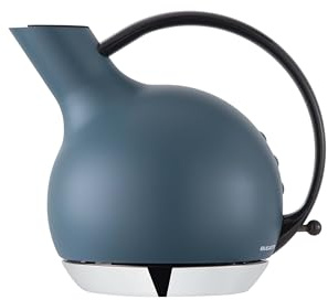 BUGATTI, Giulietta Wasserkocher mit abnehmbarem Kalkfilter, Fassungsvermögen 1,2 l, Wasserkocher Edelstahl 18/10 (Blue Avio)