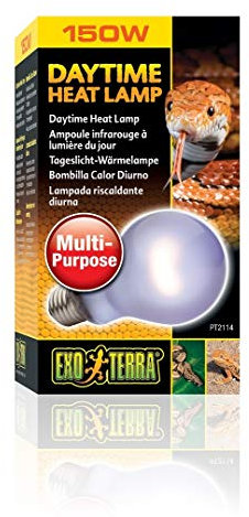 Exo Terra Daytime Heat Lamp, Breitspektrum Tageslichtlampe, A21, 150W, Fassung E27