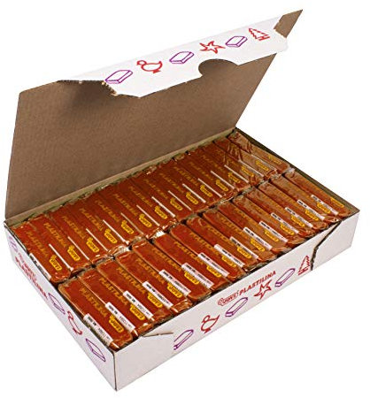Jovi – Box, 30 Tabletten 50 g Knete, braun (7009)