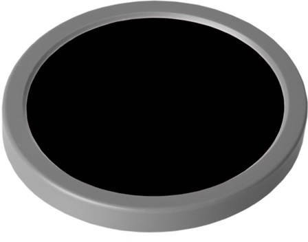 GRIMAS Cake Make Up, Schwarz 101, 35 g, leicht aufzutragendes hochwertiges Basis Make-Up, ideal geeignet auch für Visagie und als Grundierung, trocknet schnell wischfest, auf Wasserbasis