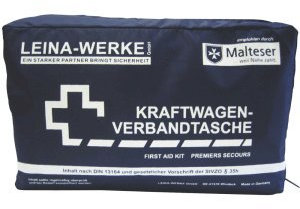 Leina-Werke KFZ-Verbandtasche DIN 13164 in Folientasche schwarz