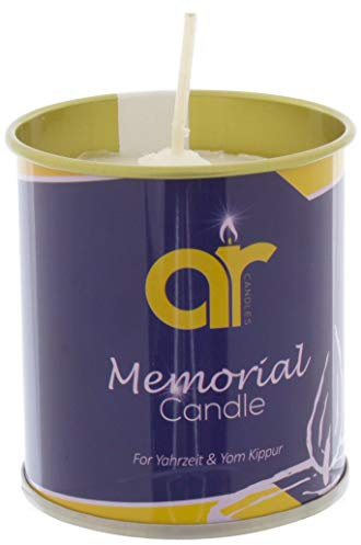 Kosher Ner Neshama - Kosher Season and Yom Kippur (Memorial Light) for Jewish Memorial - Jewish Candle - Grave Light from Israeli Shomer Shabbat Factory