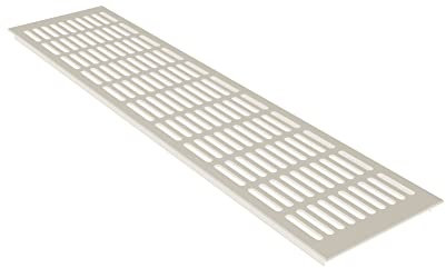 Ventilation Grill Aluminium White Powder Coated Height 130mm x 600mm