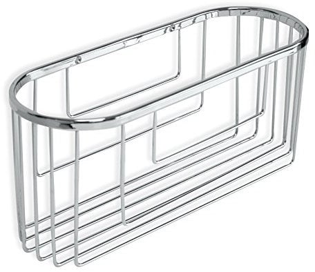 Tatay Cestillo Ovalado Krom, Profundo, idéal para envases tamaño Familiar. Diseño Elegante y Funcional, con Abertura Frontal, Fabricado en latón Cromado y Acero INOX.
