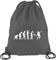 Shirtstreet24, EVOLUTION TENNIS, Turnbeutel Rucksack Sport Beutel, Größe: onesize,Dunkelgrau