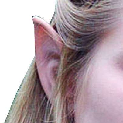 Eulenspiegel 998601 - Latex-Maske Elfenohren, Groß