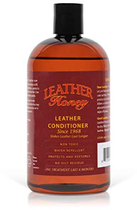 LEATHER Honey Leather Conditioner, Best Leather Conditioner Since 1968. for Use on Leather Apparel, Furniture, Auto Interiors, Shoes, Bags and Accessories. Non-Toxic!