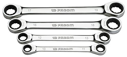 Facom 64.J4-Jeu de 4 Clés Plates 12C Cliquet Mm