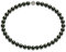 Schmuckwilli Perlenkette für Damen Magnetverschluß - 45cm Länge mit 10mm großen schwarzen runden Mallorca Perlen - Muschelkernperlen Kette für jeden Anlass - die Halskette Pearl Necklace für Frauen