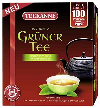 Teekanne Gr?ner Tee 100 x 1,5g