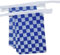 AZ FLAG Guirnalda 6 Metros 20 Banderas Cuadros Azules Marino y Blancos 21x15 cm - Bandera Carreras Automoviles - Azul Marino Y Blanco 15 x 21 Cm - Banderines Coches