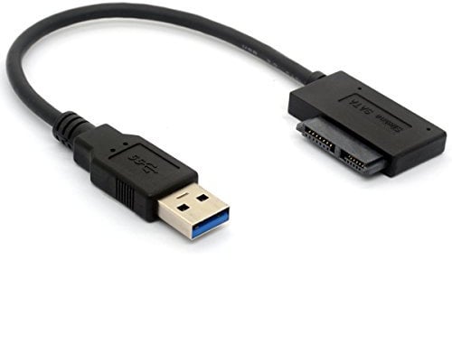 USB 3.0 à 7 + 6 Adaptateur de câble 13Pin Slimline SATA pour Ordinateur Portable CD Lecteur Optique DVD Rom