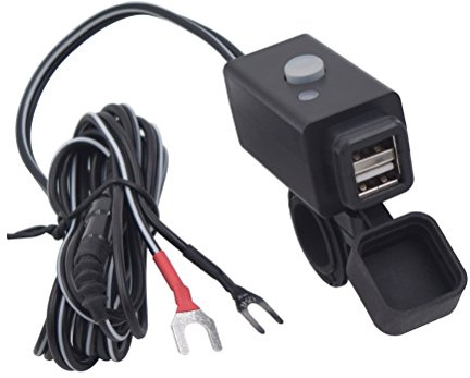 WINOMO Dual USB Steckdose Set Wasserdicht Ip54 Mit Netzschalter -Anzeige Und 18Awg Kabel Für Auto Motorrad Boot