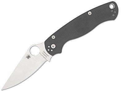 Spyderco Para Military 2 Micro-Melt Maxamet Taschenmesser Grau, Klingenlänge: 8,8 cm, 01SP244