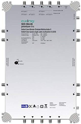 Axing SES 984-06 SAT Einkabel Multischalter für 2 oder 4 LNBs, 32 Teilnehmer