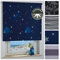 ourdeco® Rollo, Spring-, Schnapprollo/Stoffbreite: 98 x Auszugslänge: 180 cm Sternenhimmel/Dekor, Verdunkelnd