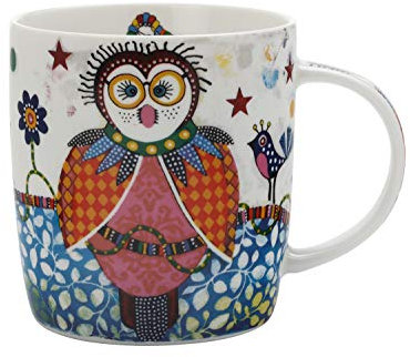 MAXWELL & WILLIAMS - Tazza con mucca Betsy, in porcellana, multicolore, Porcellana, Boobook (Owl)