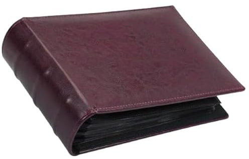 SAFE 4138 Banknotenalbum (weinrot)- Banknoten Sammelalbum mit 50 Seiten für 100 Scheine- Format 215 x 150 x 58 mm