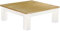 B.R.A.S.I.L.-Möbel Brasilmöbel Couchtisch Rio Classico 100x100 cm Brasil Weiß Wohnzimmertisch Holz Tisch Pinie Massivholz Stubentisch Beistelltisch Echtholz Größe und Farbe wählbar