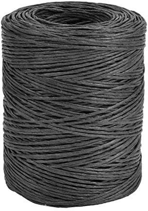 TIMESETL Drahtdraht für Blumensträuße, 180 m, rustikal, mit Papier überzogen, wasserdicht, für Blumensträuße, Floristen, Schwarz