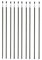 Lot de 10 Tuteurs Acier plastifié 120cm