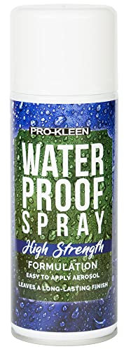 Pro-Kleen Waterproof Spray and Fabric Protector Repels Water and Oil for Shoes Jackets Boots Trainers Coats Clothing Carpets Backpacks Tents and More Leaves a Long-lasting and Invisible Finish 400ml