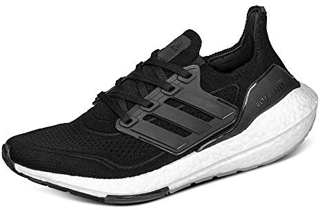 adidas Damen Ultraboost 21 Running Shoe, Core Black/Core Black/Grey, 36 EU