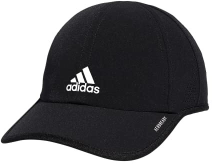 Adidas Boys' Kids Girl's Superlite Relaxed Adjustable Performance Cap, Black/White, One Size