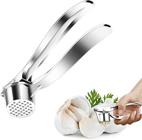 Presse-ail en acier inoxydable, coupe-ail pratique