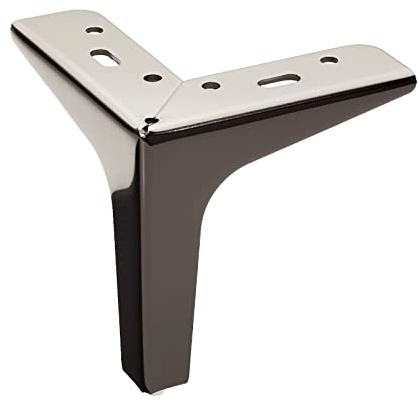 SOTECH Möbelfuß Victor-NANNARP Höhe 130 mm schwarz verchromt Polsterfuß Schrankfuß Fuß Sofafuß