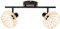 Brilliant Norah Spotbalken 2flg. holz hell/schwarz, Metall/Bambus, 2x D45, E14, 28 W