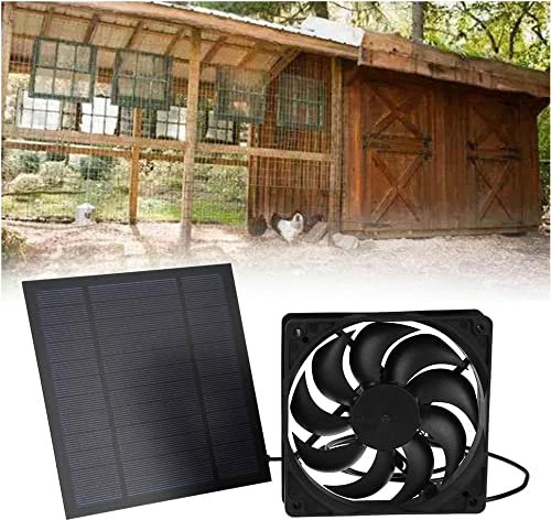 KELUNIS Ventilateur de Panneaux solaires étanches 5W Ventilateur d'échappement Plug - and - Play Ventilateur de Panneaux solaires muraux évents de Ventilation et de Refroidissement