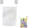 Bolsa de Juguetes de Baño, Red para Colgar Accesorios de Ducha, Organizador de Juguete de Baño, Red de Almacenamiento para la Bañera, Organizador Juguetes Baño, Red de Juguetes de Baño con 4 Ventosas
