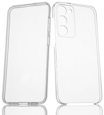 Max Power Digital Cover per Samsung Galaxy S23 Plus Silicone Trasparente Housing Antiurto Doppio Lato 360 Gradi Doppio Strato Anteriore e Posteriore Custodia Protettiva Case