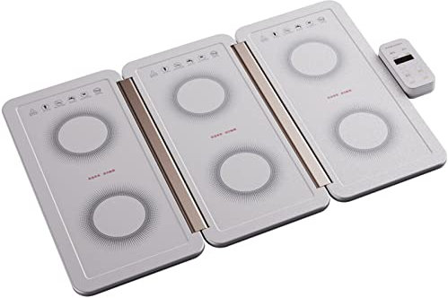 PAILON Bandeja calentadora eléctrica Plegable portátil, con Control de Temperatura Ajustable de 35-120 ℃ y sincronización de 12 Horas, Platos Calientes para Fiestas