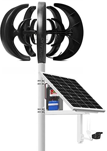 AISINILALAO 4500W No Rumore Turbina eolica Verticale, Sistema di accumulo di energia Completa della casa 220 V Apparecchio Domestico con Controller,24v