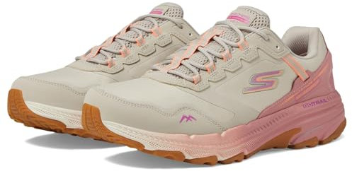 Skechers Damen Go Run Trail Altitude 2.0 Pine Ridge, wasserdicht, Natur/Rosa, 9