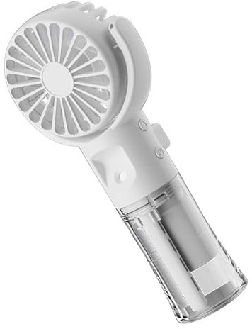 AYPOHU Ventilateur de brumisation portable à 4 vitesses réglables - Ventilateur de bureau rechargeable avec brumisation d'eau 4 vitesses - Ventilateur de voyage