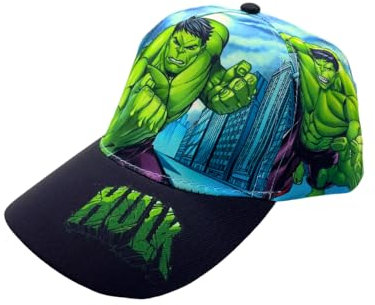 ILS I LOVE SHOPPING Cappello con Visiera da Ragazzo/Bambino Berretto da Baseball Regolabile per Avengers Hulk