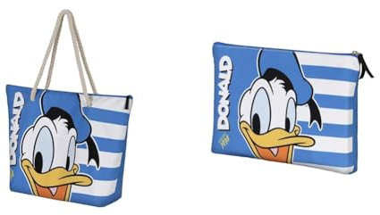 Disney Donald Sailor - Strandtasche + Kosmetiktasche